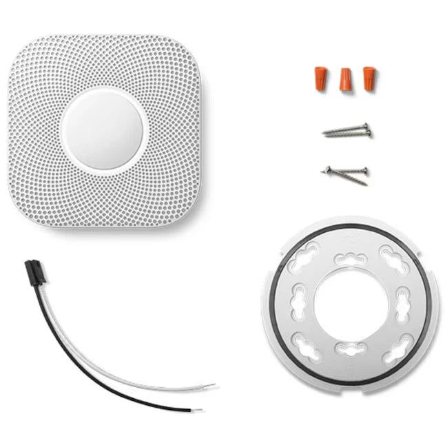 Google Nest Protect 2nd Generation (Wired) Smart Smoke And Carbon Monoxide Detector Alarm